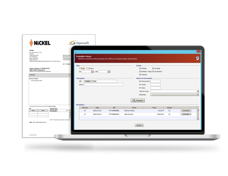 NiCKEL: Software certificado para emissão e comunicação de faturas